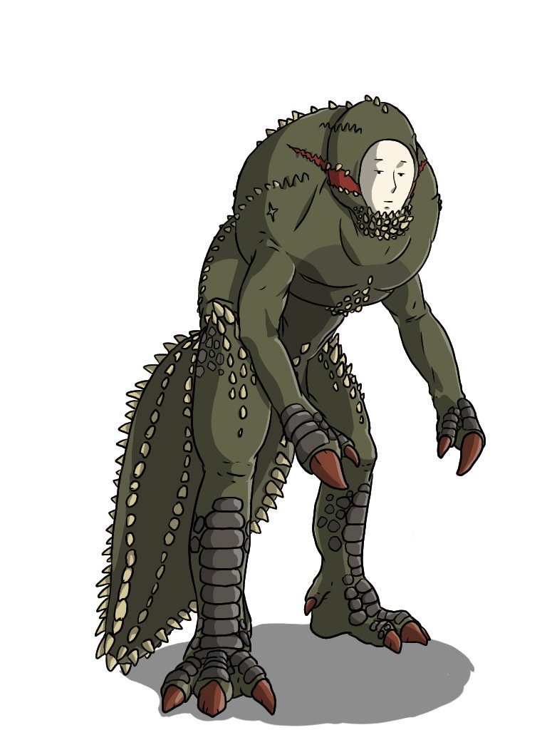 イビルジョー擬人化描いてみた タグ付きさいけい イラスト モンハン Mhw タカとん イラスト 月の上放送局 のイラスト