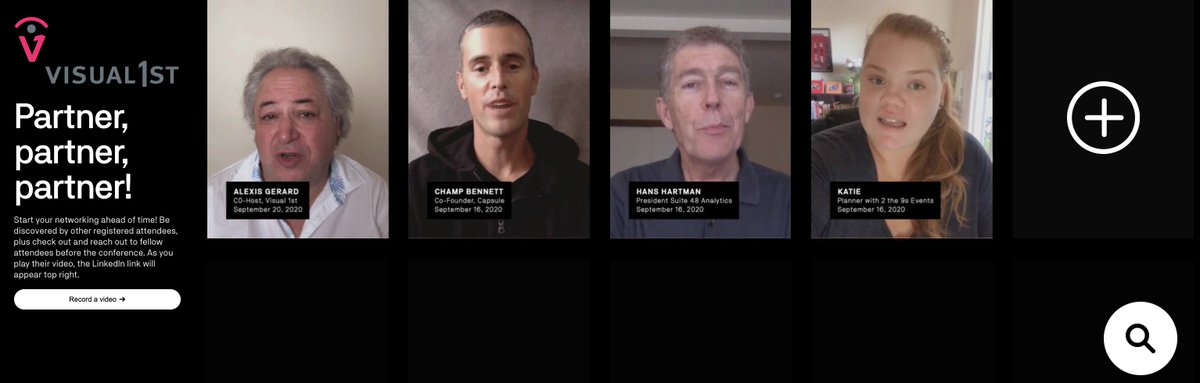 How to network like a pro before, during and after the Oct. 14-15 Visual 1st  virtual conference. Boost your industry network at this year's virtual edition of Visual 1st by engaging with exciting new or existing partners. conta.cc/3i1zp1F