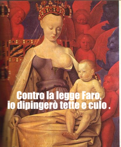 Pattygiart's tweet photo. #controlaleggefaro 
#dipingerotetteeculi
#artista
#artist
Artisti tutte le figure di corpi che dipingerete, con maestria, con professionalità, con sacrificio, mi raccomando, di coprire tette e culi.
..a questa notizia sto preparando un bel paia di tette su un bel corpo.di donna. https://t.co/2ww5SholU3