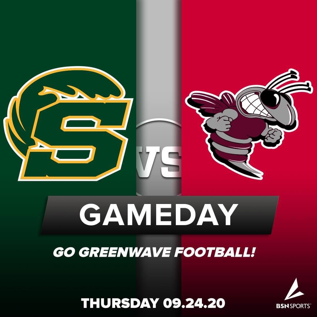 Macon_DavidC's tweet photo. Wishing Coach Robert Sanders and the Spencer Greenwave good luck in tonight’s football game https://t.co/p8DDCvS9sU