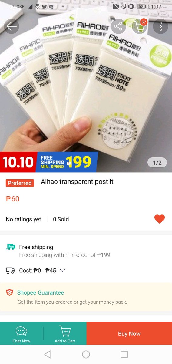 Clear sticky notes! You can annotate your books without getting them dirty https://shopee.ph/product/16344878/6953929281?smtt=0.306904736-1600967273.9