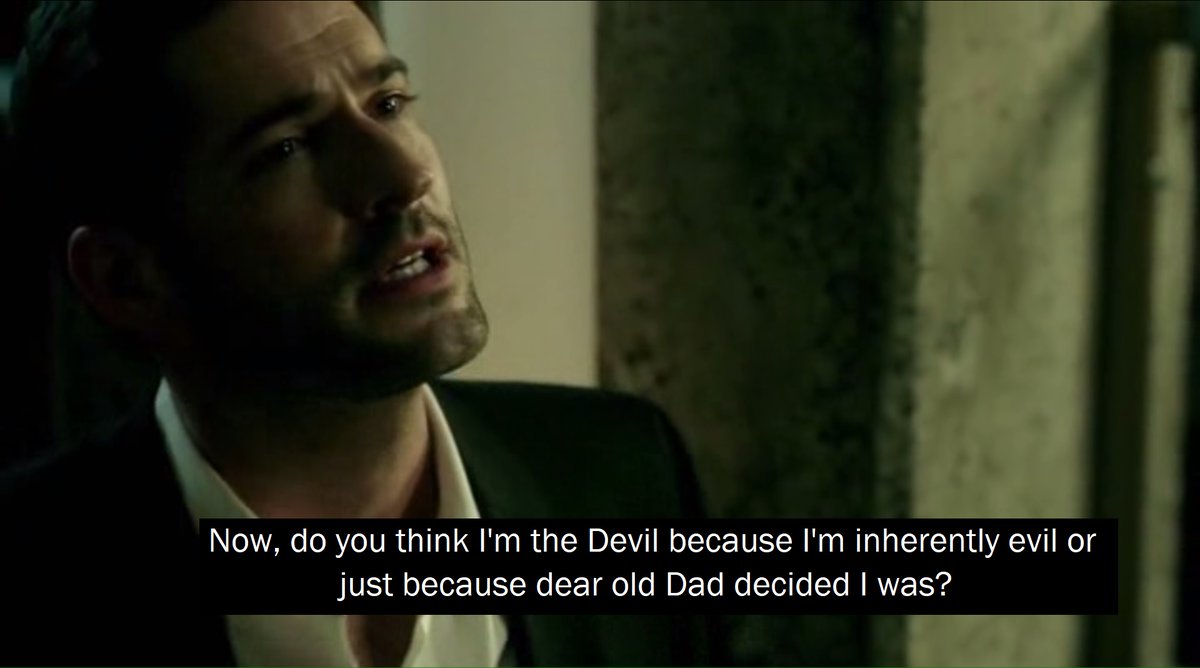 THREAD: follow-up thread to expand on his identity bc I've been watching 304...(read the 1st thread 1st)S1&2:  #Lucifer   fights against what ppl define him as, even more as Chloe sees him for him and he starts to think he can be himself... 1/21