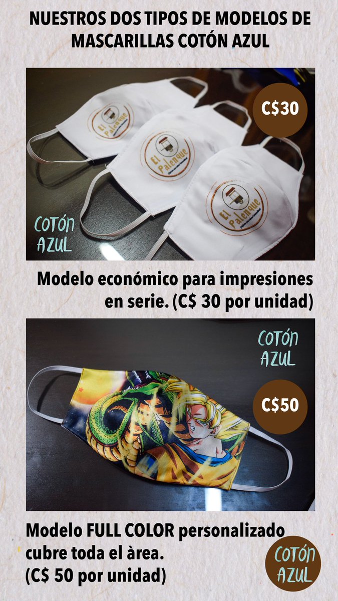 coton_azul's tweet photo. #nicaragua #granada #mascarillas #sublimacion Hola, estoy ofreciendo estas mascarillas personalizadas, aquí dejo datos🤗🌟 https://t.co/bFDTd4znrw