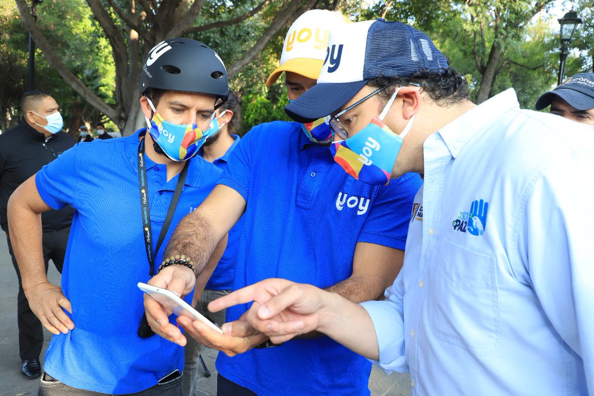 Iniciamos este jueves con el arranque oficial del nuevo sistema de movilidad de bicicleta compartida “YOY BIKE SHARING”. Con 150 unidades, hoy las y los potosinos ya podrán hacer uso de las bicicletas <a href="/somosyoy/">somosyoy</a> para desplazarse en la zona de servicio. 🚴🏻‍♂️ 🚴🏻‍♀️ 🚴🏽

#SLP