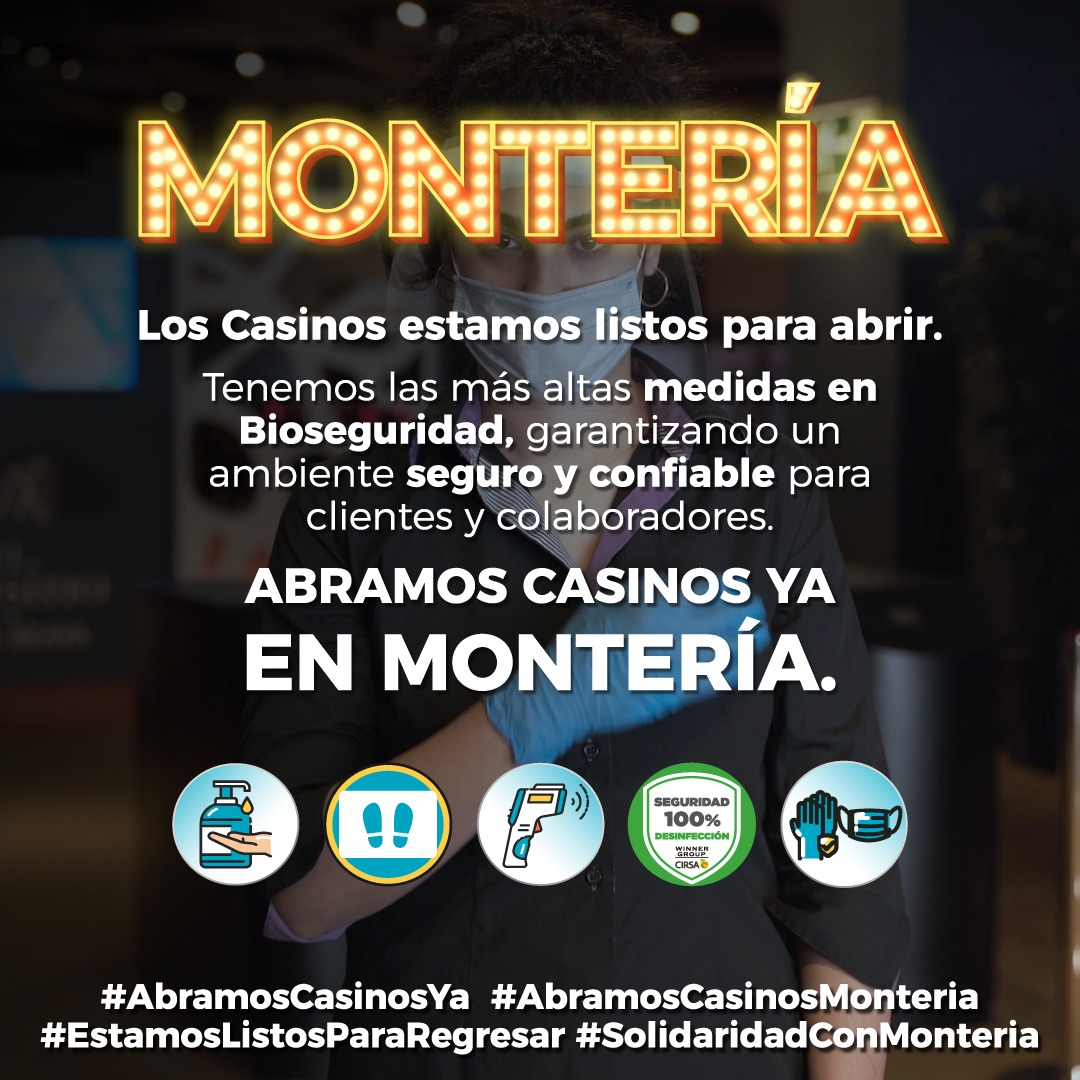 sebaxtianse's tweet photo. #abramoscasinosya #abramoscasinosmonteria #solidaridadconmonteria Los Casinos de Montería están listos para ofrecer el mejor entretenimiento, cumpliendo con los más estrictos protocolos de bioseguridad. Solicitamos abrir ya! @SaludMonteria @SecGobMonteria @monterialcaldia . https://t.co/3OksOfZHWD