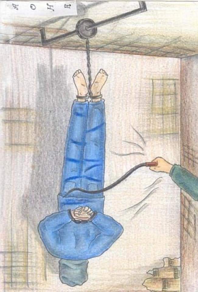 AyaIsleemEn's tweet photo. Techniques and methods of torture practiced by the Israeli occupation against Palestinian detainees. https://t.co/N4lJ9fgnsz