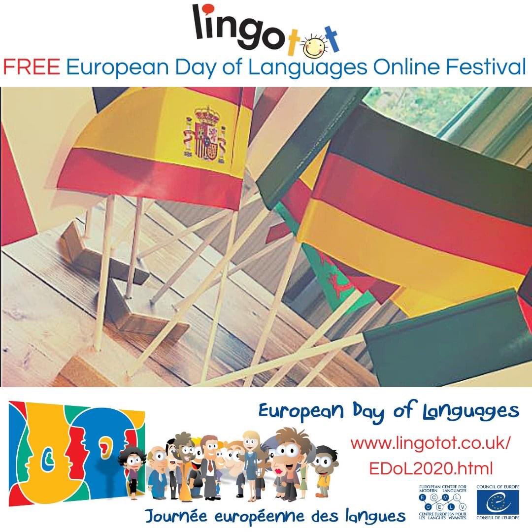 Looking for something to do for #EuropeanDayofLanguages this week? Join Lingotot for our FREE #EDL online festival full of quizzes storytelling sessions, challenges &amp; karaoke, by tuning in to the day-long livestream online. 
Register for your FREE spot at lingotot.co.uk/EDoL2020