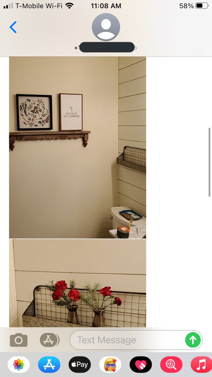 AnnCalsbeek's tweet photo. @Dustinkcouch I got some sass from this girl after she accidentally sent me an insanely boring mudroom photoshoot. Also, maybe save your mom’s phone number https://t.co/E3a07329i7