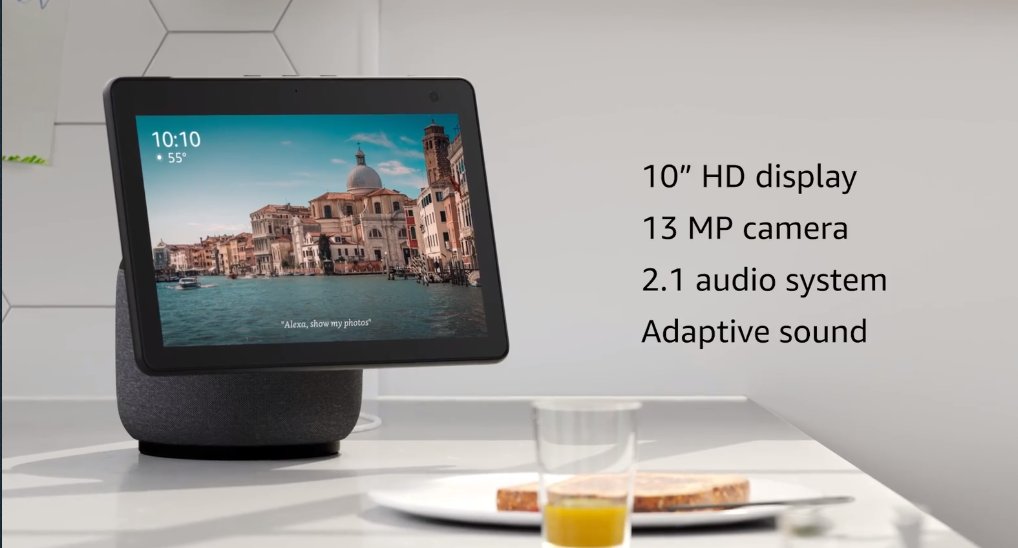 TechWithBrett's tweet image. This is the Echo Show 10. It follows you around!!! #AmazonDevices