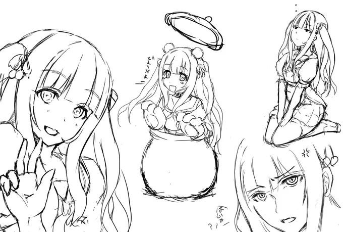 たまにはちえりちゃんを可愛く書く為の訓練の痕跡を 