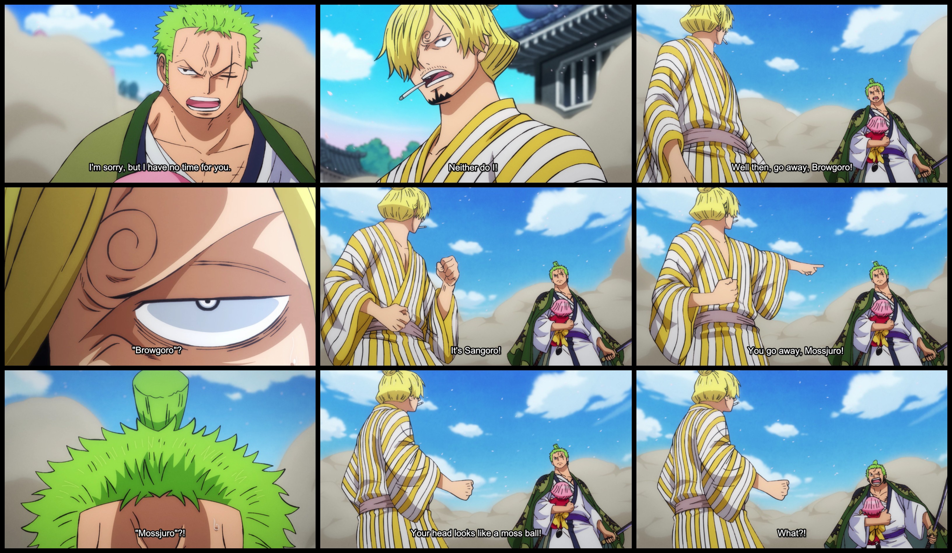 Toei Animation Zoro Amp Sanji Banter Never Missed A Step One Piece Ep 942 T Co B4gk8fi55x Twitter