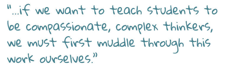 MrsRobertson20's tweet photo. Westborough Teachers are immersed in the 4th addition of our Being the Change Book Club- "muddling through this work ourselves" first. #Beingthechange @SaraKAhmed https://t.co/sDxQVenCn2