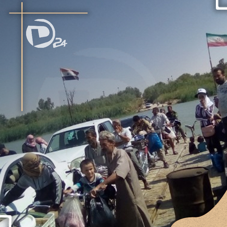 DeirEzzor24's tweet photo. #د24 :
المعبر الذي أنشأته الميليشيات الإيرانية على نهر #الفرات في بلدة #حطلة شرق #ديرالزور. https://t.co/P73jTzA7Kq