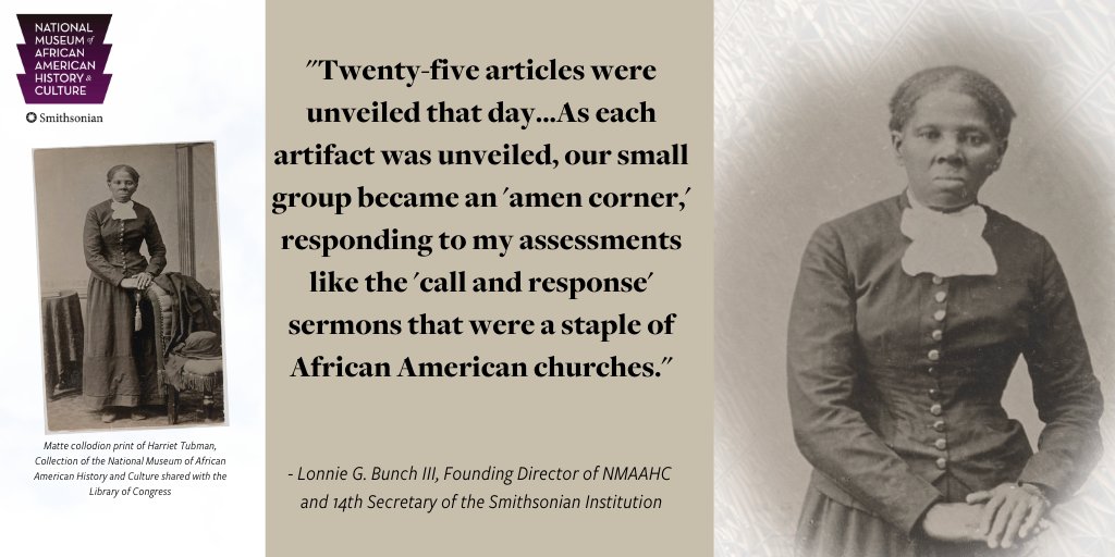 NMAAHC's tweet photo. In his book "A Fool's Errand," @SmithsonianSec recalls one of the most memorable moments #CreatingNMAAHC was a meeting with Dr. Charles Blockson at @TempleUniv. During the meeting, Dr. Blockson shared important artifacts that illuminated the life of Harriet Tubman #HiddenHerstory https://t.co/a3SCtuj9zr