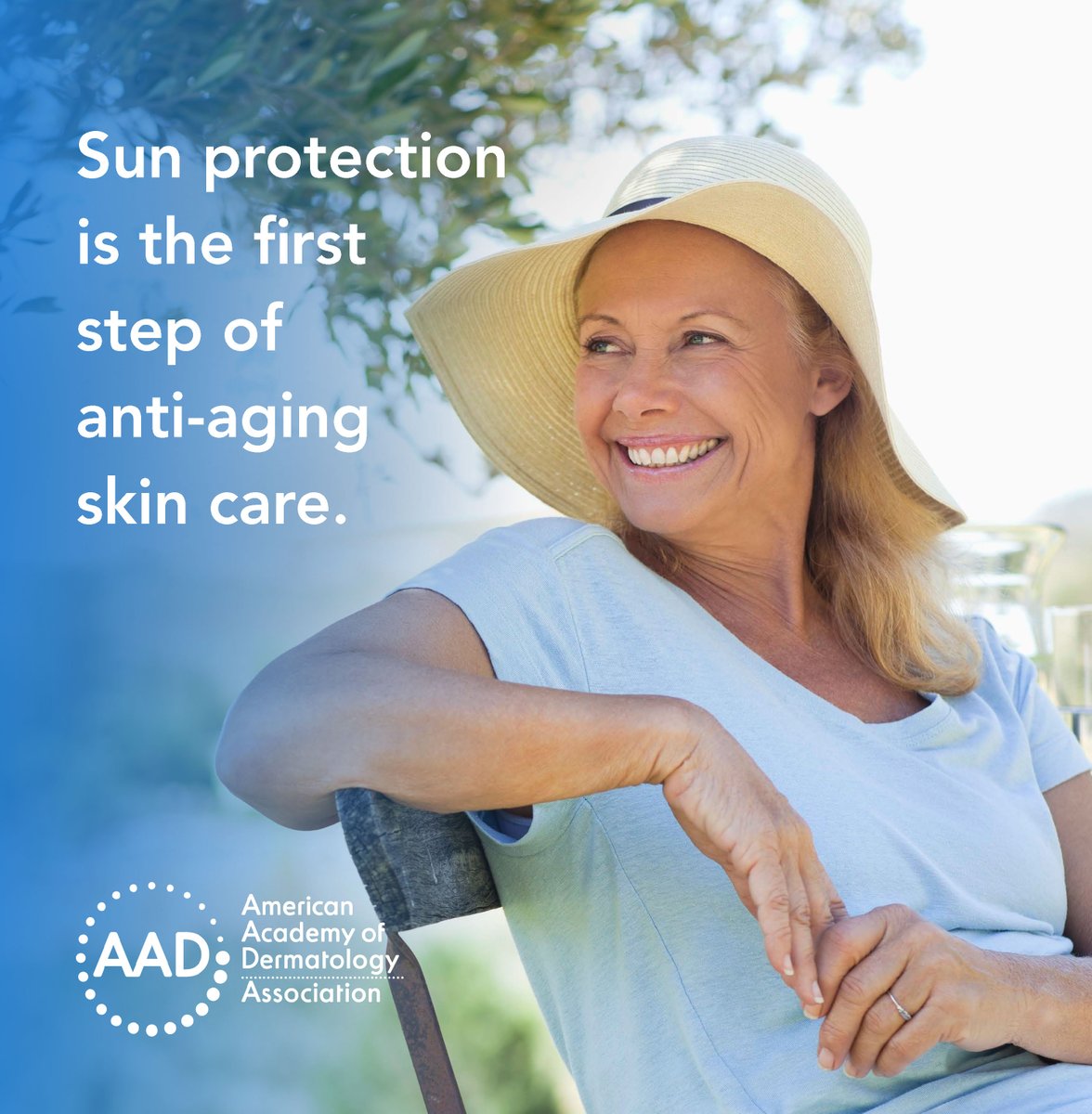 AADskin's tweet photo. Sun protection now will leave you with younger-looking skin later. Want more #antiaging skin care tips? Click here: https://t.co/IPQ7QTUnkl #HealthyAgingMonth https://t.co/jge9o6J69C