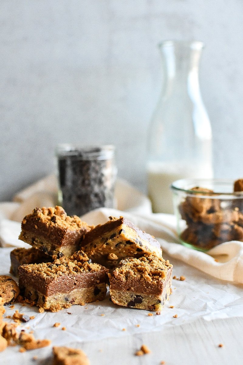 OMG 🍪 Did someone say TRIPLE LAYER COOKIE BARS? Our friend Lindsay from @ simply_unbeetable, created these drool-worthy #grainfree, #plantbased cookie bars using our new <a href="/SoozysGrainFree/">Soozy's Grain-Free</a> Chocolate Chip Cookies. Sign me up! 😍 Find the full recipe at: simplyunbeetable.com/post/triple-la…