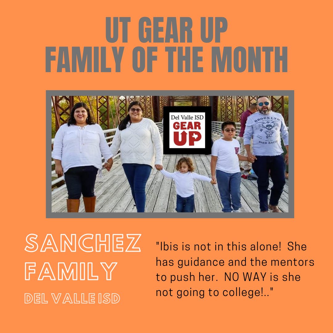 utgearup's tweet photo. Sept. 2020- UT GEAR UP Family of the Month! https://t.co/y9F3TkC5fb