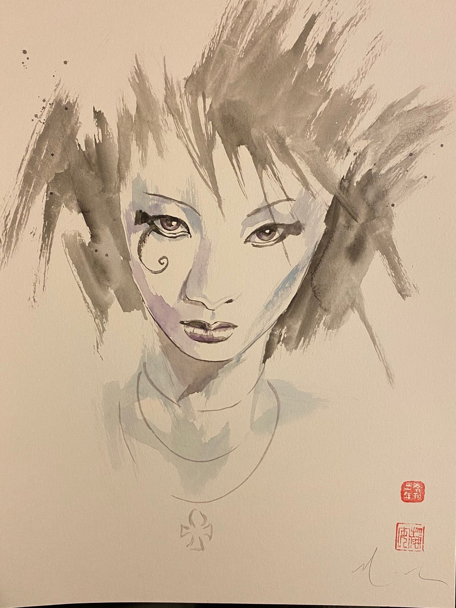 RT <a href="/davidmackkabuki/">David Mack</a>: Last days left on auction of this watercolor of 
<a href="/neilhimself/">Neil Gaiman</a>'s #NeilGaiman's #Sandman &amp; Death here: 
ebay.com/itm/David-Mack…
&amp; others from same seller here: ebay.com/sch/fineartand…
With proceeds to help w #Comicshops