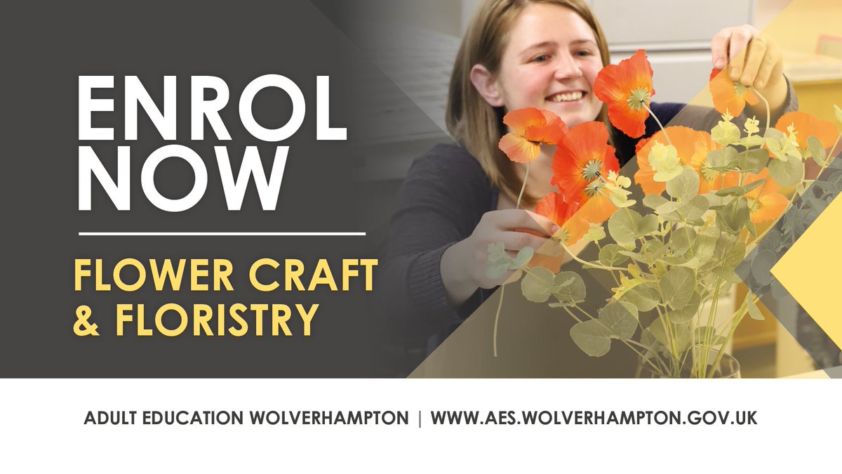 Are you looking to work in the floristry industry, be self-employed, or enjoy making arrangements for your home and family?

Enrol now on a Flower Craft &amp; Floristry course! 

Register here:  bit.ly/2L10aHp