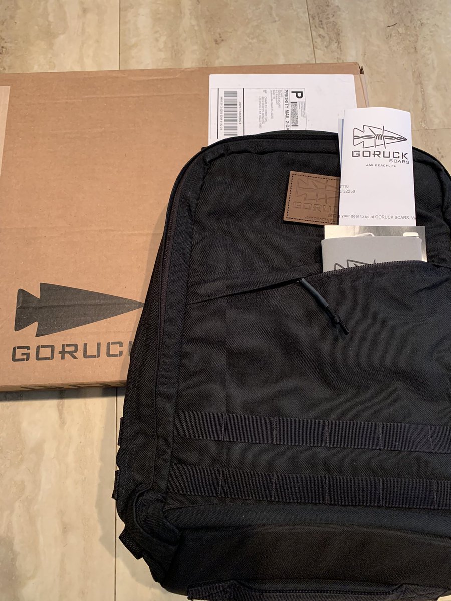 Got a nice surprise in the mail today! Sent my ruck into <a href="/GORUCKScars/">GORUCK Scars</a> and fully anticipated that it would take the full 3-4 weeks to get it back, and potentially not having it for @F3GrowRuck 21. But they came through and got it back with time to spare! Thanks <a href="/GORUCK/">GORUCK</a>!