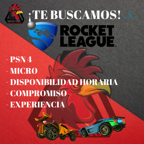 ⚫️🔴TE BUSCAMOS!⚫️🔴

En MoLLeros buscamos expandirnos y como no!, compitiendo en un gran juegazo como #RocketLeague.
Buscamos jugadores con experiencia, abrid el MD o contactar con <a href="/BsReturn/">Berna De Ridder 5⃣1⃣</a> !