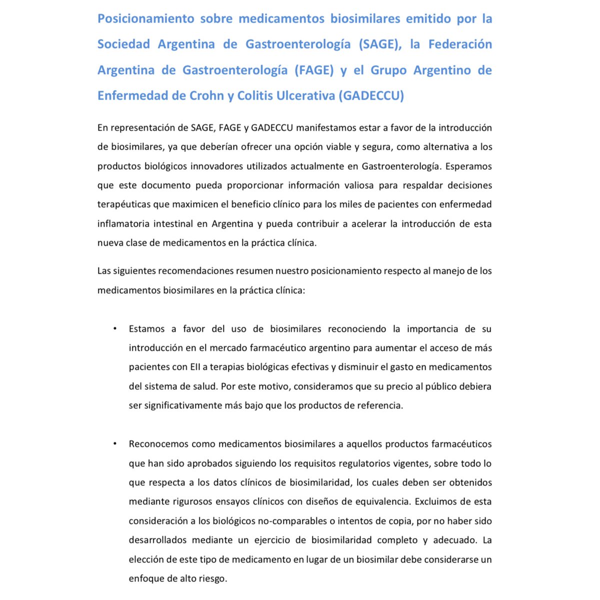 sage_gastro's tweet photo. 📣Biosimilares:
Posicionamiento conjunto
SAGE-FAGE- GADECCU
@gadeccu @fagegastro
#SAGE #FAGE #GADECCU #POSICIONAMIENTOBIOSIMILARES https://t.co/wa1LE7pXMp