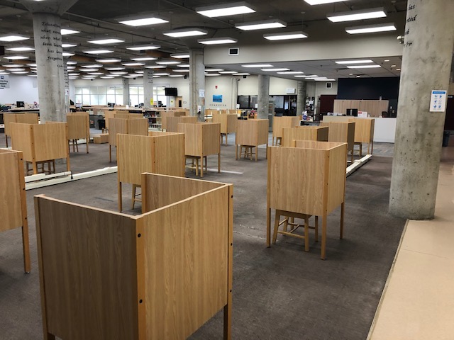 MUNQEII's tweet image. This is our bookable, individual on-campus study space. Lots of quiet here. For more info and to book online: library.mun.ca/covid-19/study…
