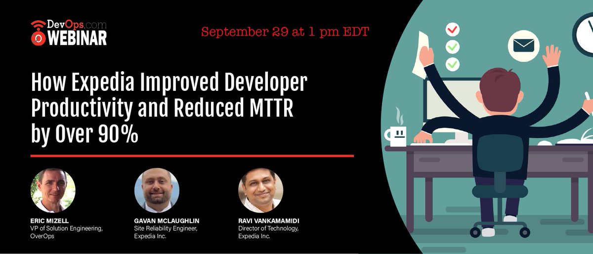 On 9/29 at 1PM EST, Ravi Vankamamidi and Gavan McLaughlin of <a href="/Expedia/">Expedia</a>, will share how they shifted left to improve code quality, but to also achieve deeper visibility across the CI/CD pipeline for faster error resolution with <a href="/overopshq/">OverOps</a> at: bit.ly/3mIRdBY