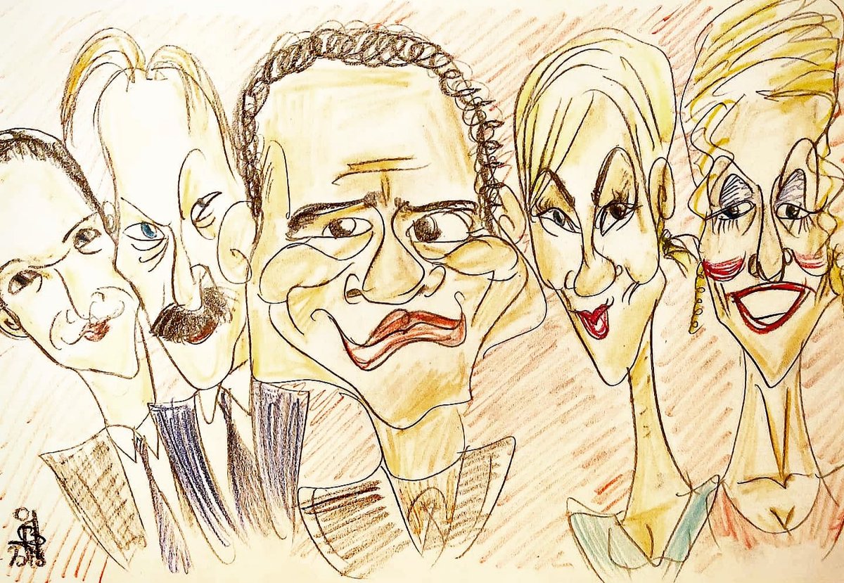 🎨🎨🎨 CARICATURE of Monk cast 🎨🎨🎨  @JasGrayStanford @FrankTlevine @_TonyShalhoub @TonyShalhoubFan @TraylorHoward @BittySchram #Monk #detectiveMonk #AdrianMonk