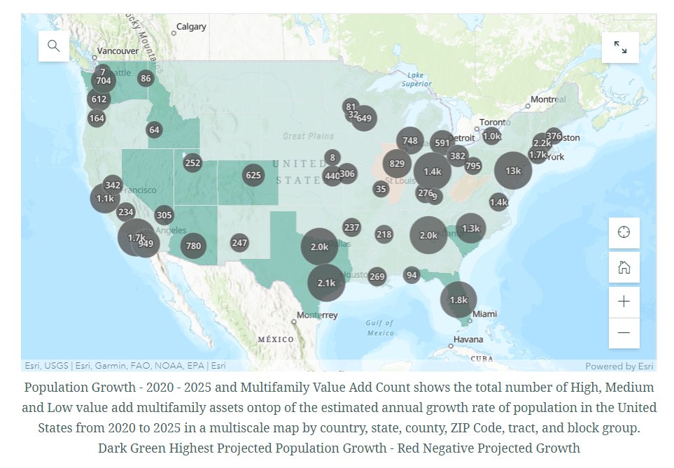 EsriStartups's tweet photo. 'In and Out: Current Migration in Context with Value-Add Multifamily' by our partner Offerd. The #Offerd platform tracks over 90,000 off-market #multifamily properties around the country—there’s clearly an ongoing transformation, https://t.co/RAvNntL051 #GIS #ANALYTICS #PROPERTY https://t.co/quXQHaCjZb
