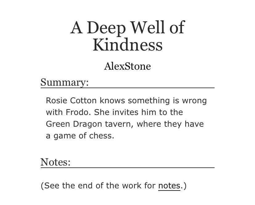 alexstonewriter's tweet photo. ‘A Deep Well of Kindess’ 3k #LOTR #FrodoSam #RosieCotton https://t.co/Iuv3DwCMij https://t.co/FNQcjBdfKq