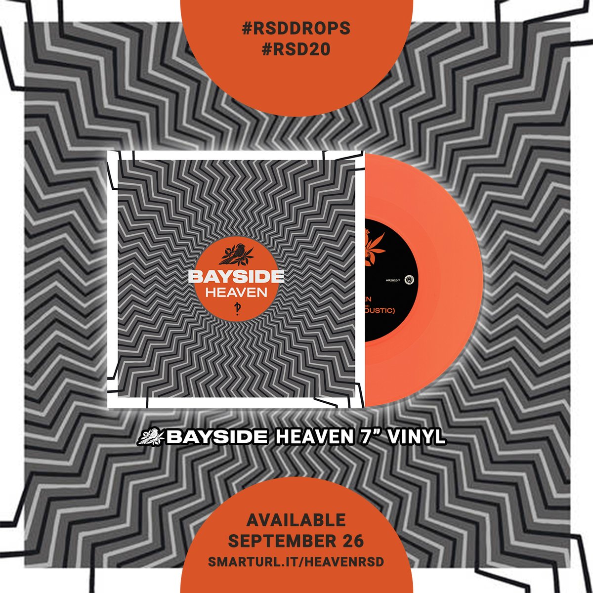 BaysideBand's tweet photo. We are really excited to be a part of @recordstoreday with the Heaven 7”. Side B of the record is a previously unreleased acoustic version of the song. Support your local independent record store! Go to  https://t.co/QzOt41i9ca for more info. https://t.co/tTofwDmoXq