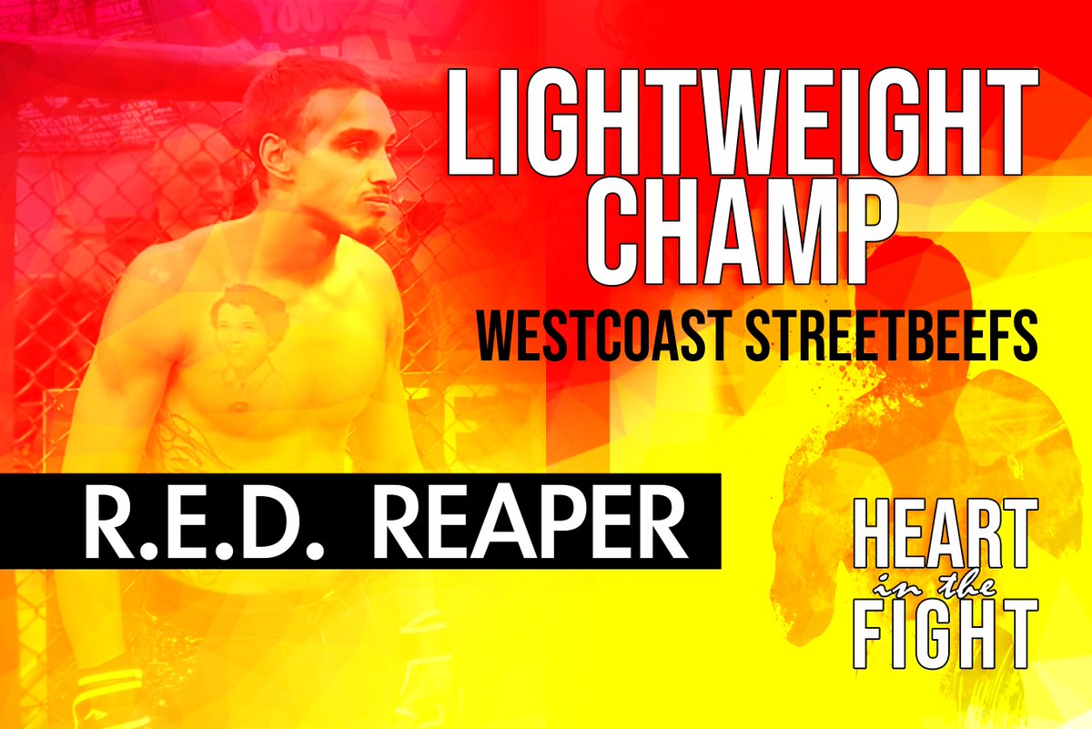 HeartintheFigh1's tweet photo. The Heart in the Fight team wants to wish Streetbeef's Westcoast Lightweight Champ R.E.D. Reaper (@REDReaperIE) a Happy Birthday! #streetbeefs #redreaper #happybirthday #fight #Fighter https://t.co/2h1TkQ50pF