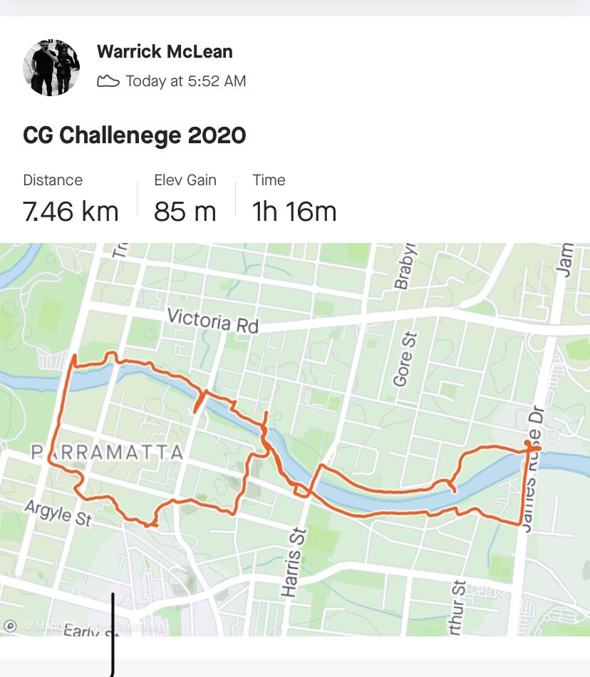 Leave my run (walk!) to the last minute <a href="/ChallengeCG/">CG Challenge</a> . Huge virtual fundraising effort in these pandemic times. #doingitdifferently #parramatta #Community #mywestmead #stgabrielsschoolcastlehill