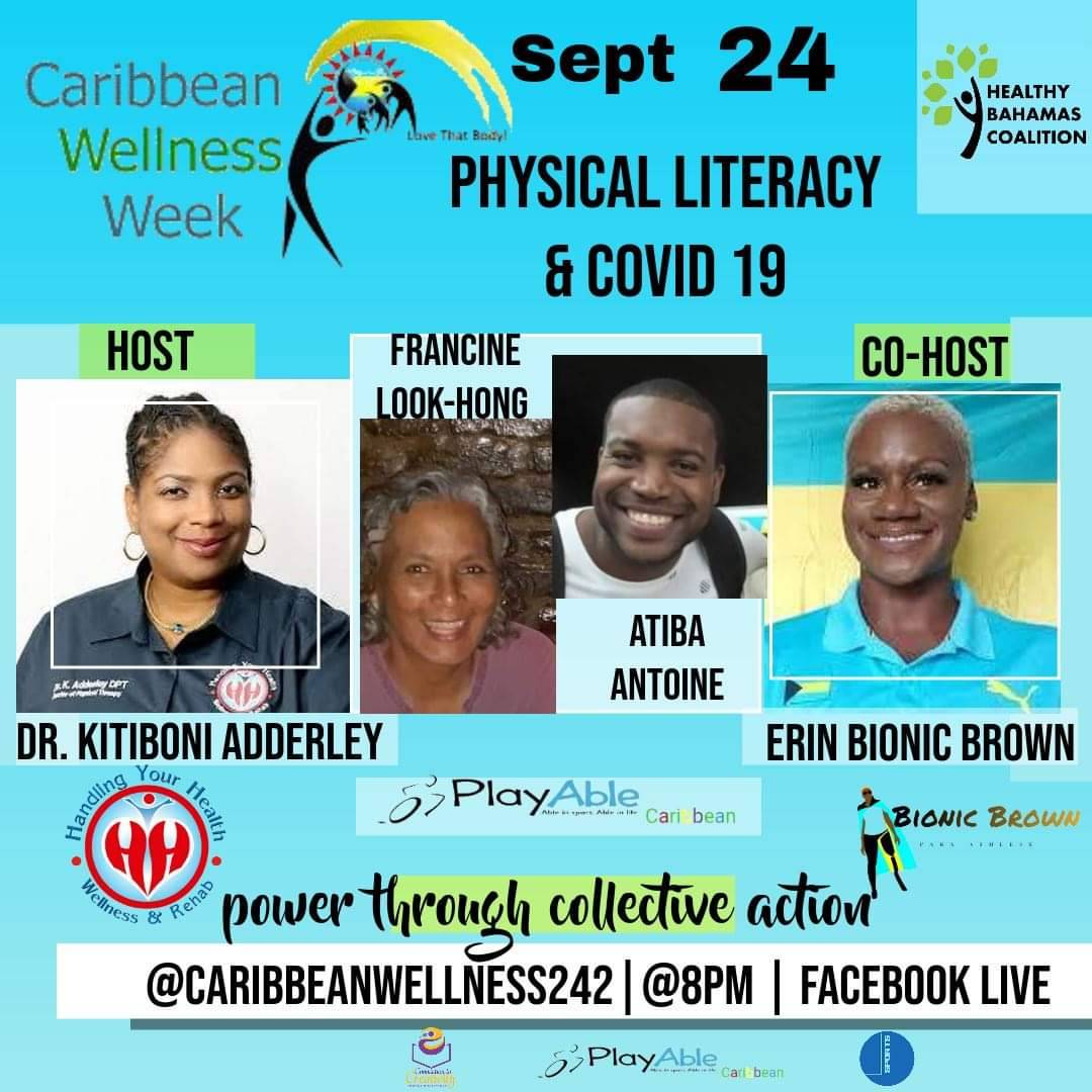HYHwellness's tweet photo. Join us @caribbeanwellness242 "Caribbean Wellness Day Bahamas" Facebook Page.
Physical Literacy and Disability Sports Specialists Education! 
https://t.co/kdshZHmv3i https://t.co/skxWE2c5Mn