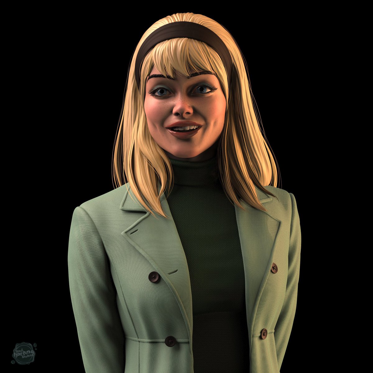 HardingArt's tweet photo. Pete &amp; Gwen #Marvelinthe70s https://t.co/jvXURjeqvg
