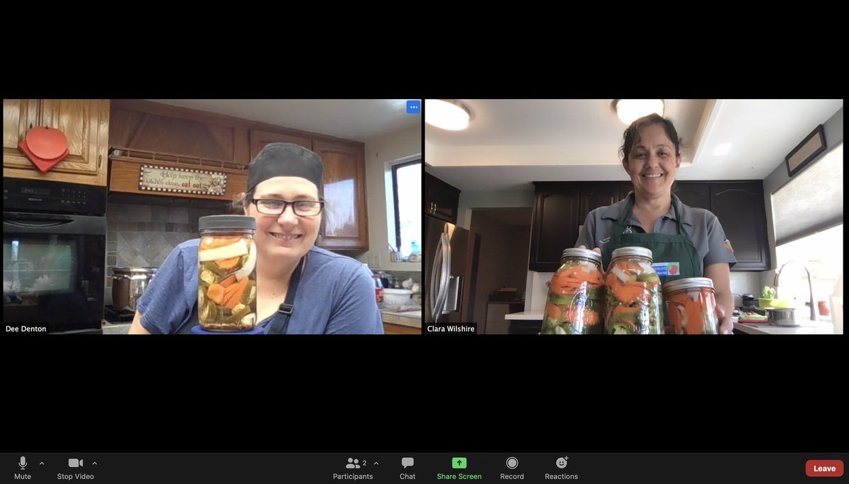 Did you join us? live Refrigerator Pickling demo
Stay tuned for future Collaborations
Thank you Dee Denton 
Master Food Preserver
Clara Wilshire EFNEP Nutrition Education 
#UCANR