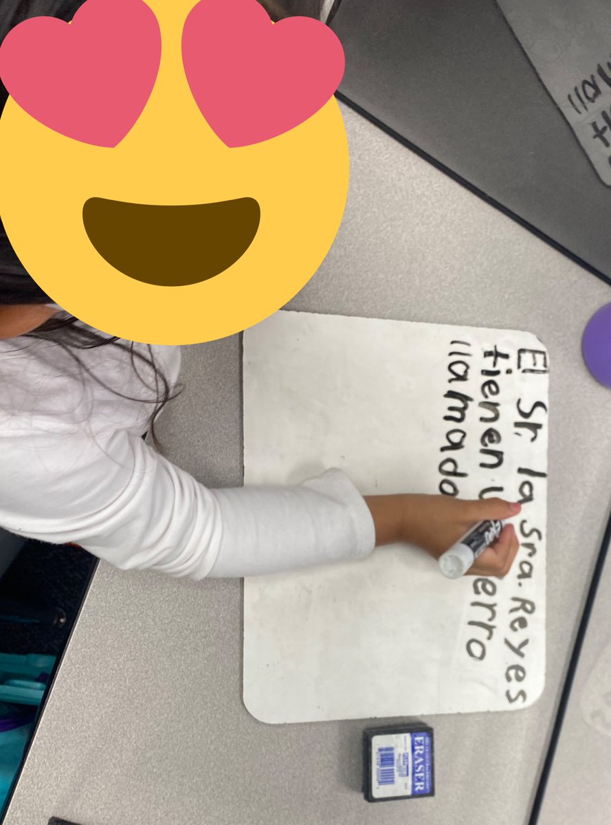 Andre_1Lester's tweet photo. First stages of 💥“Patterns of Power💥 in Spanish. We are really making our sentences 💥P💥O💥P💥 @CyFairISD @CFISDAndre @CFISDPK1 #AndreInAction #LestersFirsties @whitney_larocca #PatternsofPower https://t.co/3Oj4Y81AJh