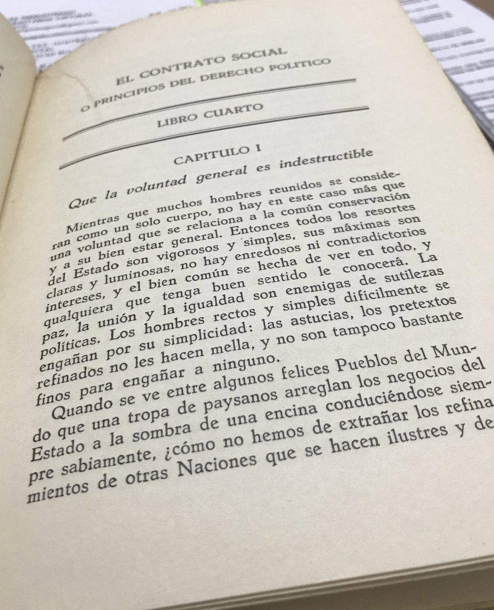 APietrobuono's tweet photo. Siempre inspira volver a leer un clásico... “La paz, la unión y la igualdad son enemigas de sutilezas políticas”.. #Rousseau https://t.co/Tm4keKugFX