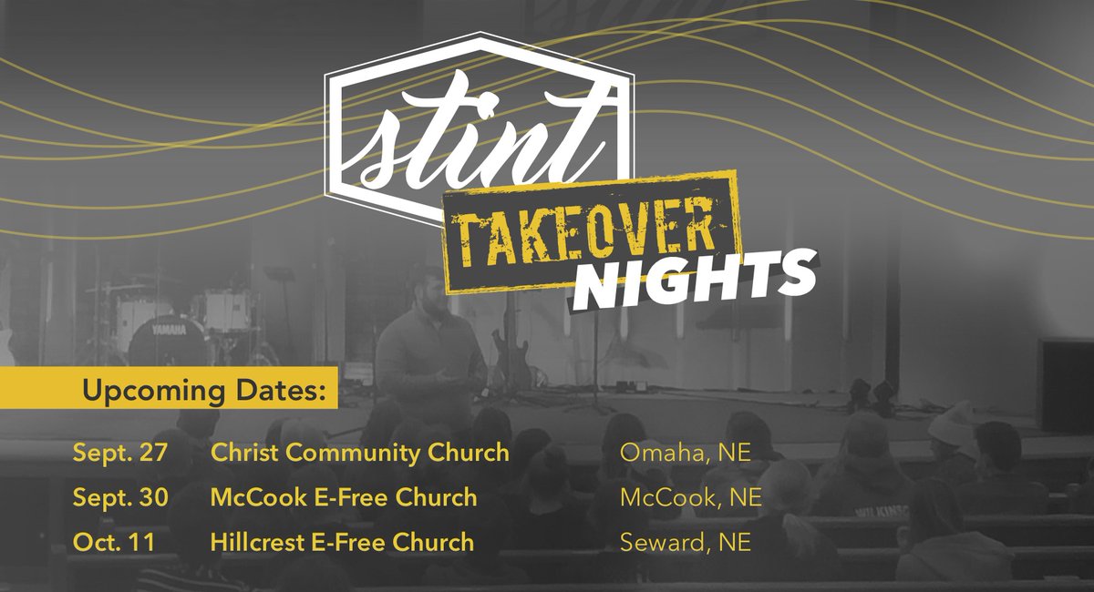 TBFNarrowRoad's tweet photo. We're visiting Youth Groups across the region for special "STINT Takeover" nights and we have some exciting upcoming dates. We'd love to see you at one!!! https://t.co/LD2Oeh3rkf