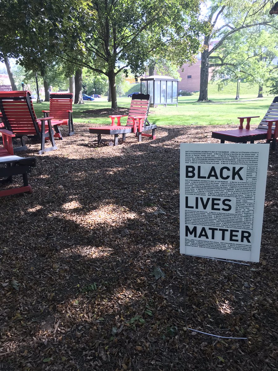 lbkies's tweet photo. So proud of our campus!!! Go Warriors!!! @ESUniversity 

#ESUBLM #changeagents #bethedifference #yourvoicematters https://t.co/Vi3SSFyuZd
