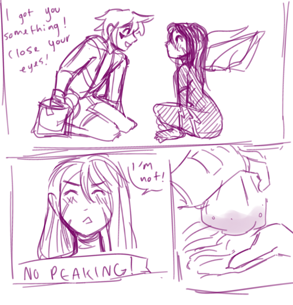 They are living in my head rent free, here is tiny comic #Ezreal #Kaisa #Artoflegends