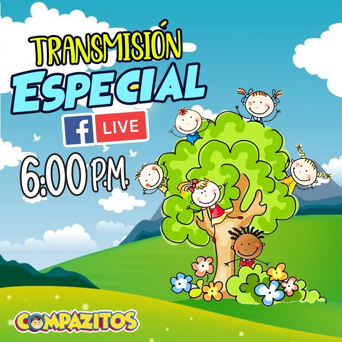 COMPAZITOSkids's tweet photo. Hoy es nuestro domingo entre semana 🙌🏻🙏🏻💕 En unos minutos te esperamos en nuestra transmisión especial para ti 📖💕 ¡Juntos vamos a glorificar el nombre de Dios! 🙏🏻🙌🏻❤️ 
#MiDomingoEntreSemana
#CompazitosKids 
@pastorvladimir
@pastoracompaz https://t.co/R7OOdv8Qjw