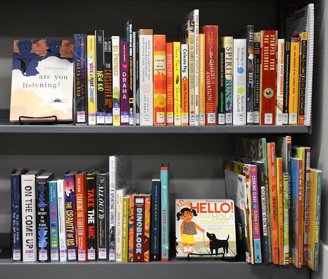 SparkCentral509's tweet photo. Because of the generosity of all who purchased books from our wish lists at @auntiesbooks and @WishingTreeBook this summer, we’ve been able to add 103 new books to our library! These are many of the books that will be on our shelves soon.

#westcentralspokane #sparkcentrallibrary https://t.co/zzrXrJDBEA