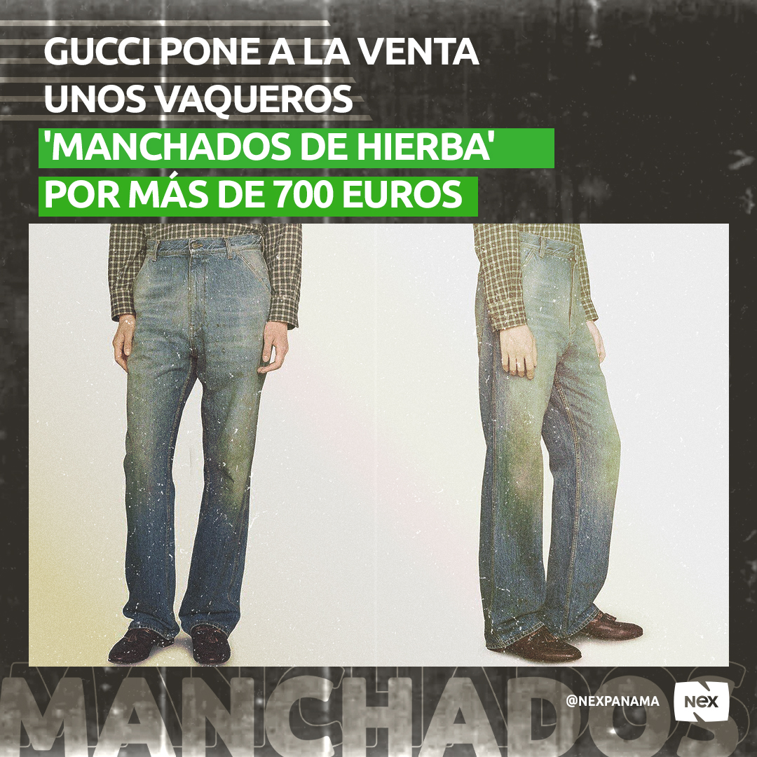 Gucci vende unos jeans manchados de pasto y los usuarios no perdonan a la  marca | TVNotas ¡Irresistible!