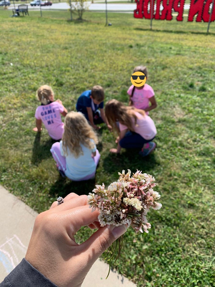 anniemac726's tweet photo. One perk of teaching 1st grade...they pick you “flowers” every day at recess! My desk has never looked better. 😊🥰🤣 #gespride https://t.co/IZXUvQD0us