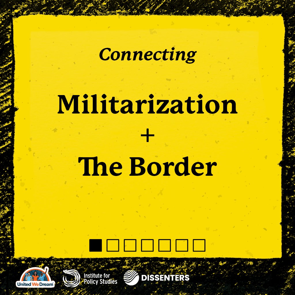 Excited to join <a href="/UNITEDWEDREAM/">United We Dream 🍊</a> + <a href="/IPS_DC/">Institute for Policy Studies</a> in breaking down how the U.S. turned our borderlands into a low-intensity war zone: