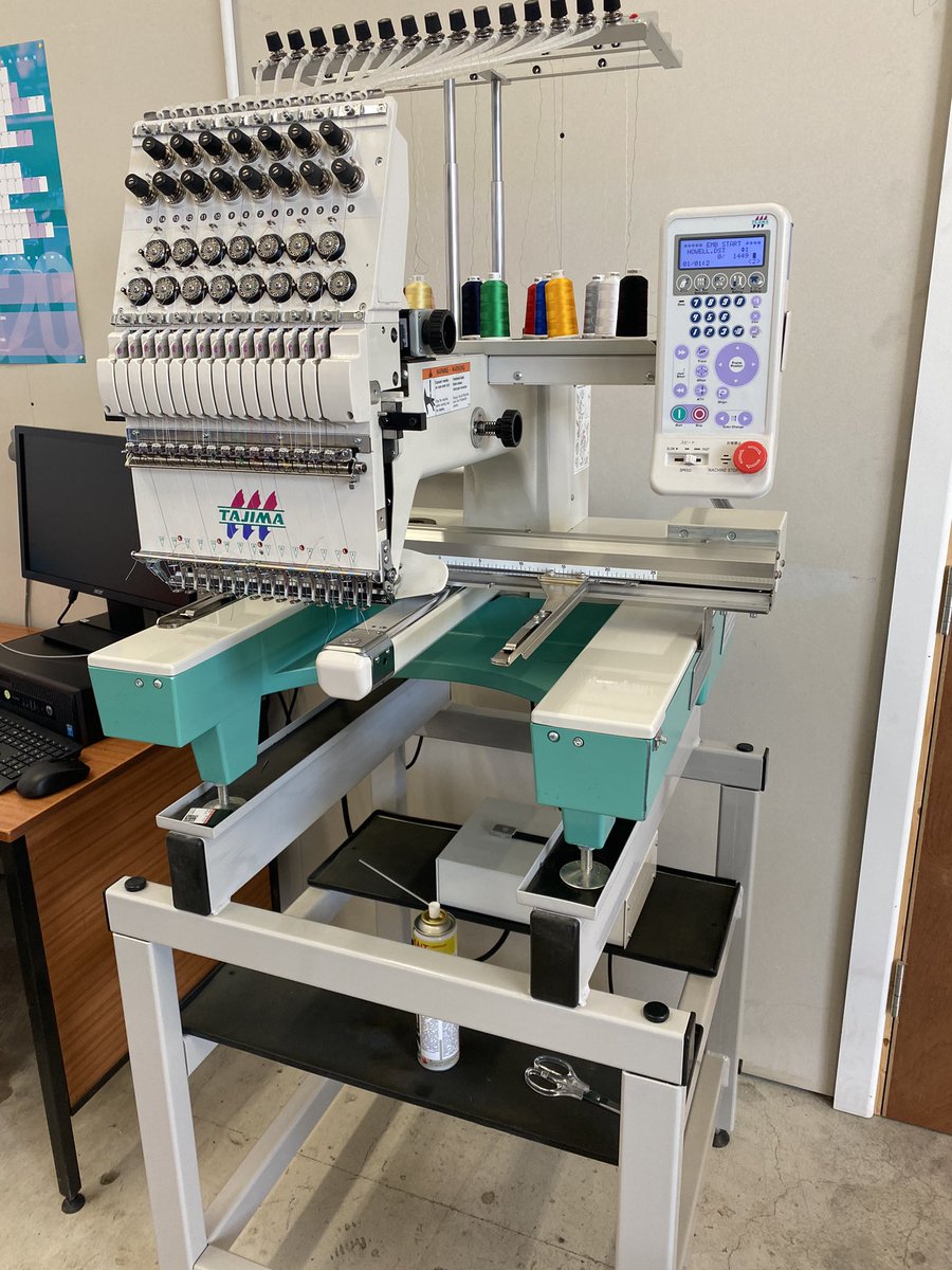 GroupEmbroidery's tweet image. Another quality used Tajima embroidery machine install today. Supplied with 12 month warranty and full training. Contact us for more details! #tajima #singlehead #usedmachine