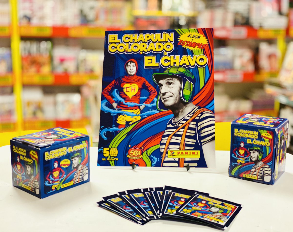 Panini_mexico's tweet photo. 🎉 ¡Tenía que ser el Chavo del 8⃣! 🎉

En los próximos días podrán encontrar la nueva colección de '@ChapulinRGB ❤💛 &amp; @ElChavo_Animado 8⃣🧢'  en Voceadores, Sanborns, Mixup, Tiendas Panini, Walmart, LaComer.

#Panini50CH https://t.co/bkcOWiYR4H