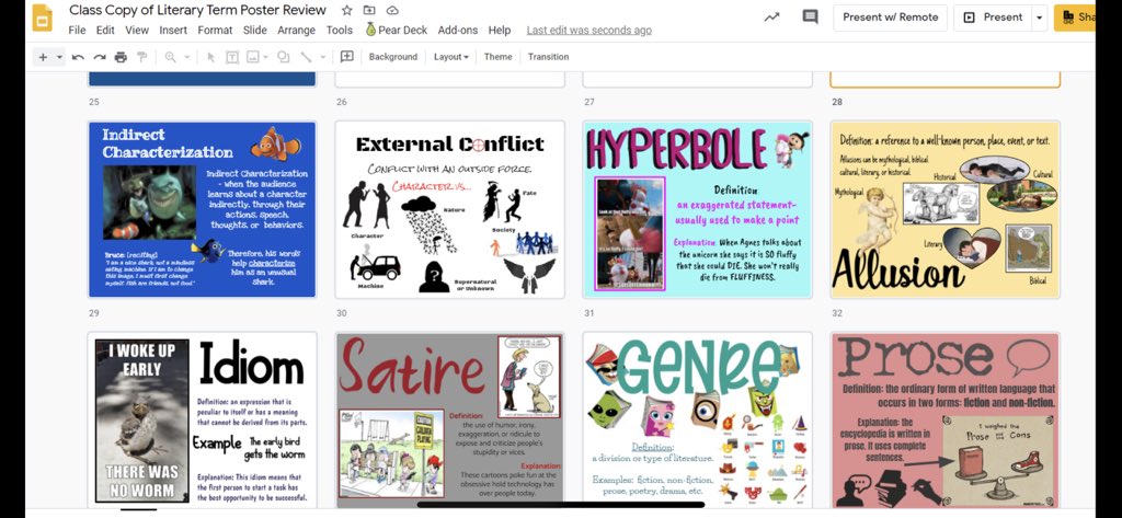 Making Literary Term Posters in CAI!